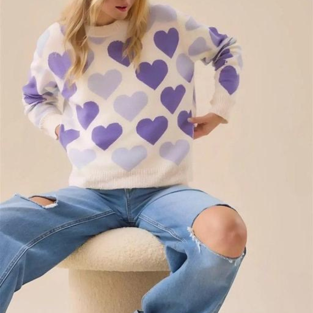 Bloom in Heart Sweater
