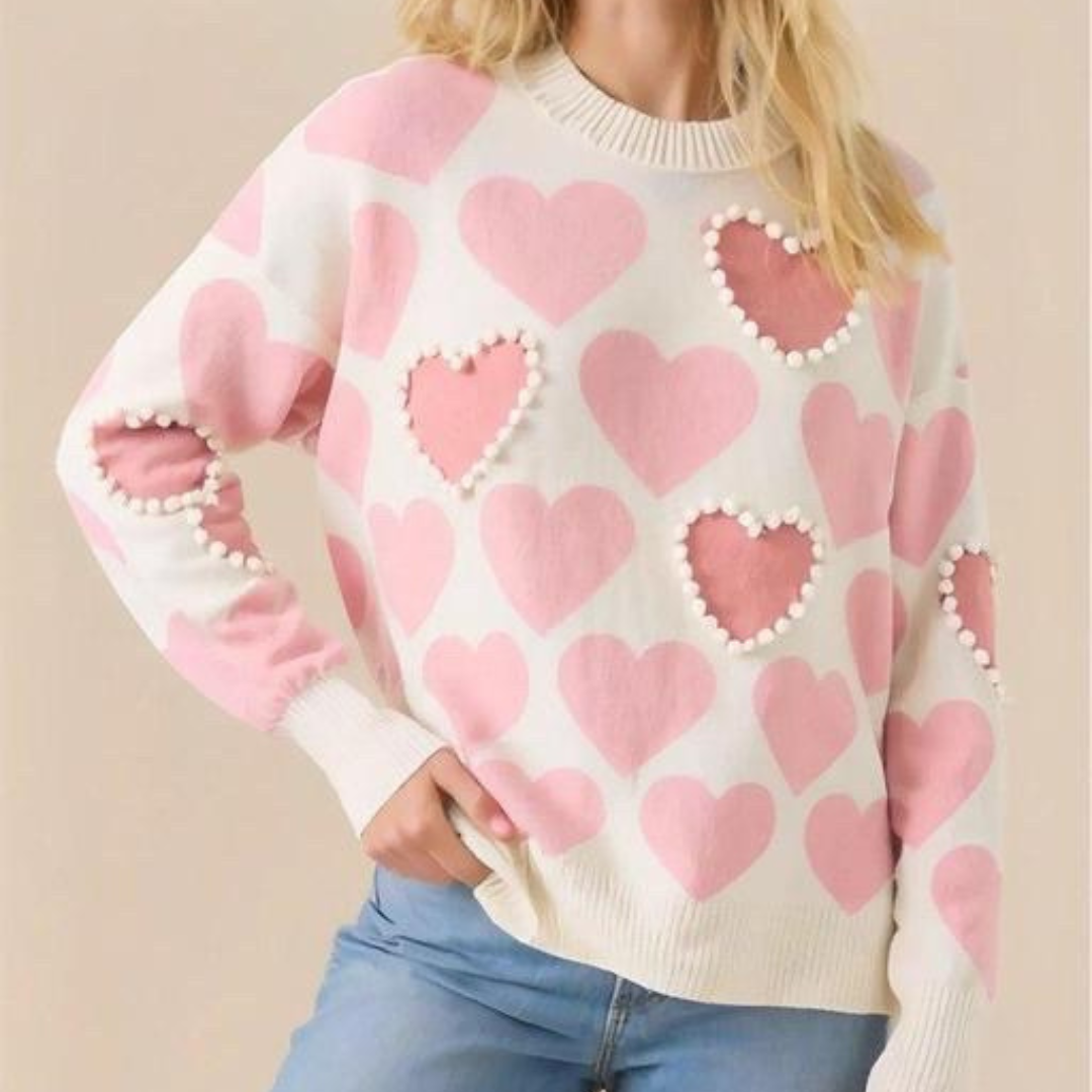 Bloom in Heart Sweater