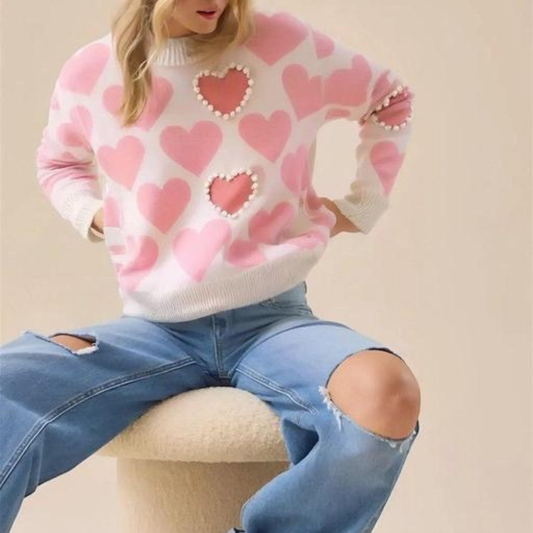 Bloom in Heart Sweater